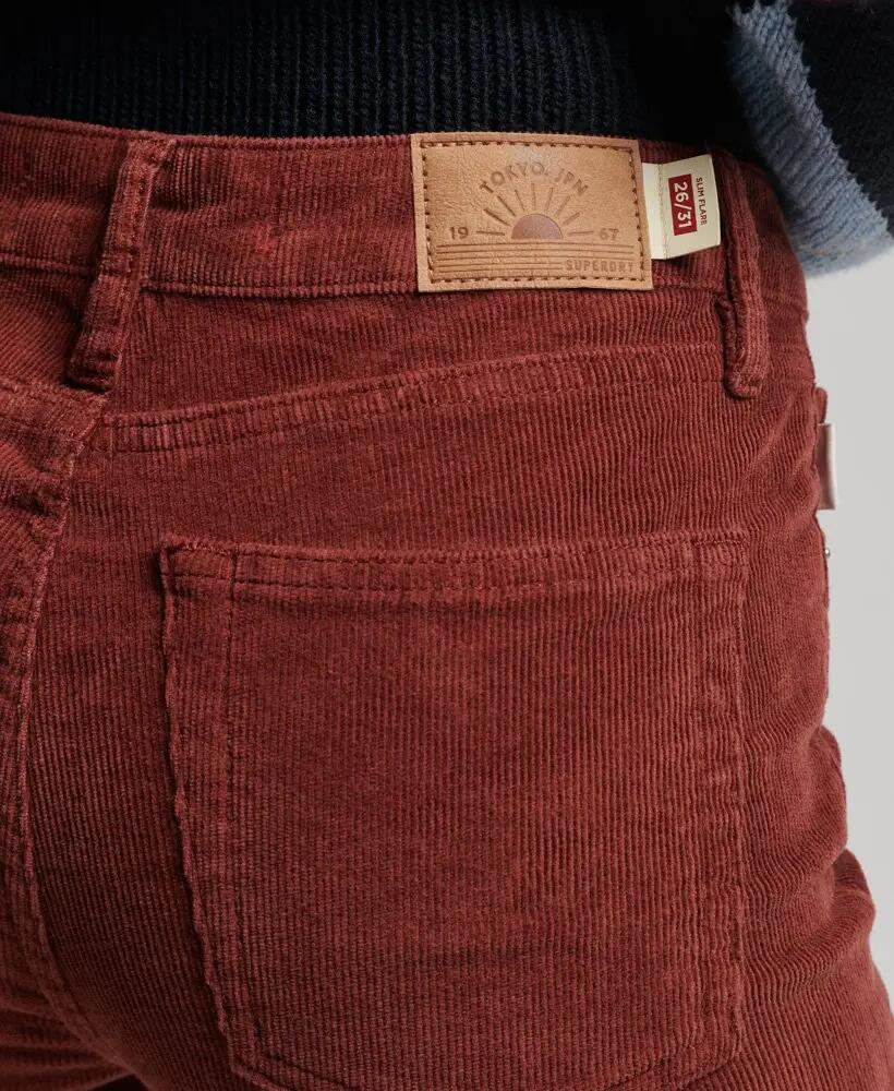 superdry Vaqueros Mid Rise Slim Cord Flare 6/6
