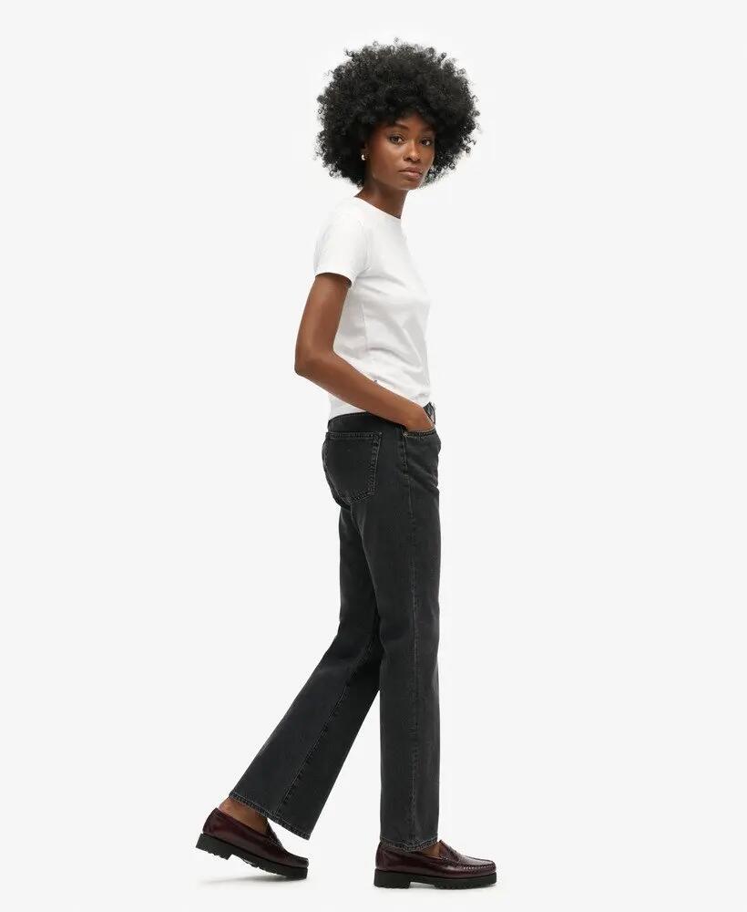 superdry Jeans Slim Flare taille mi-haute en coton biologique 2/6