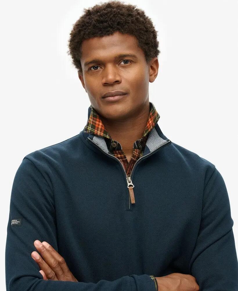 superdry Core Pique Half Zip Sweatshirt in cotone misto 3/6