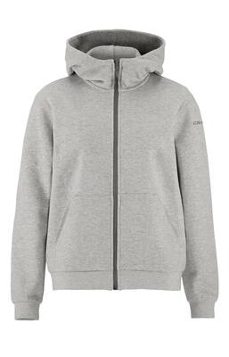 Craft community 2.0 fz hoodie w – dames hoodie met rits, biologisch katoen &