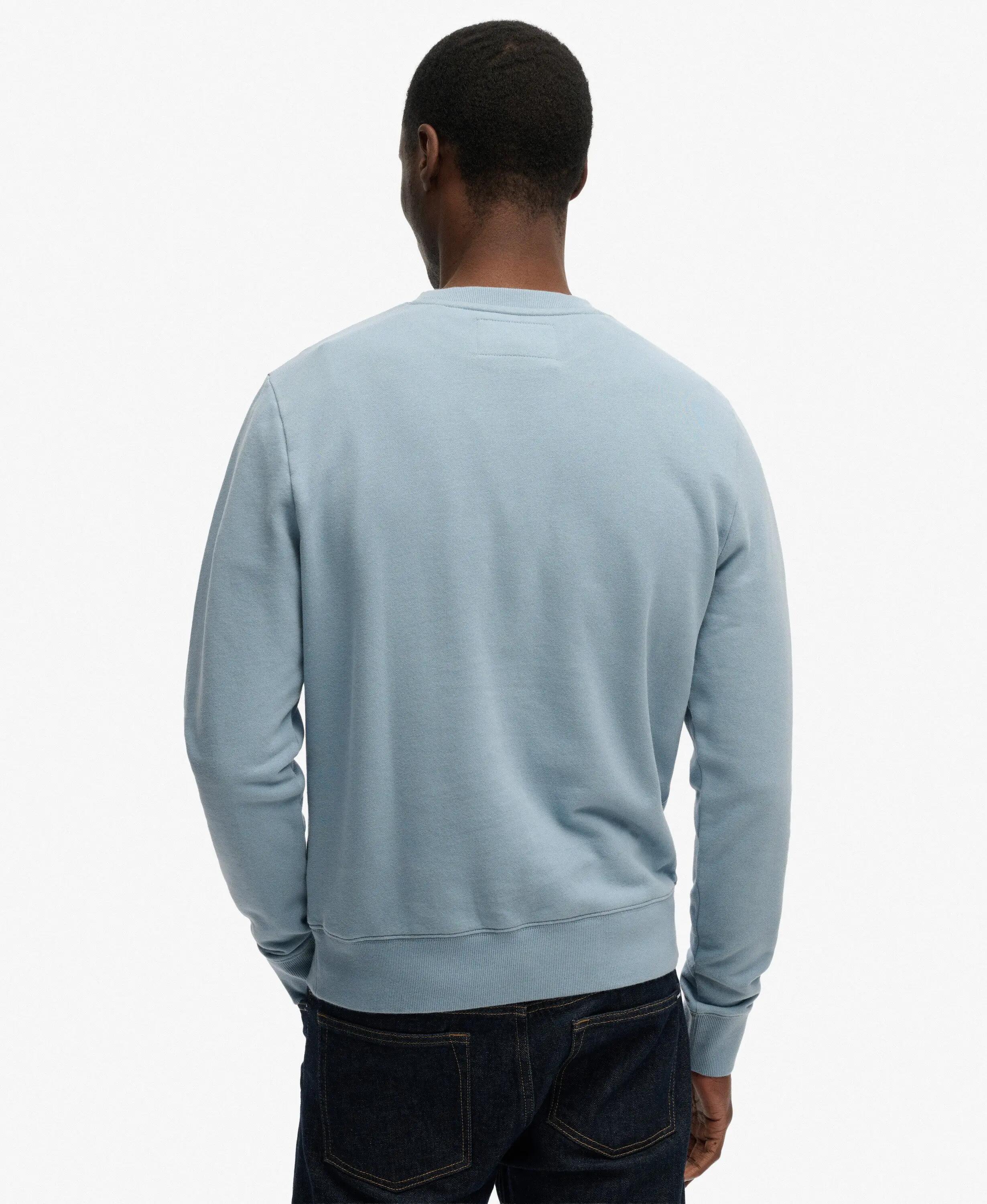 superdry Sweatshirt Coastal Relaxed en coton – Washed Denim Blue 5/5