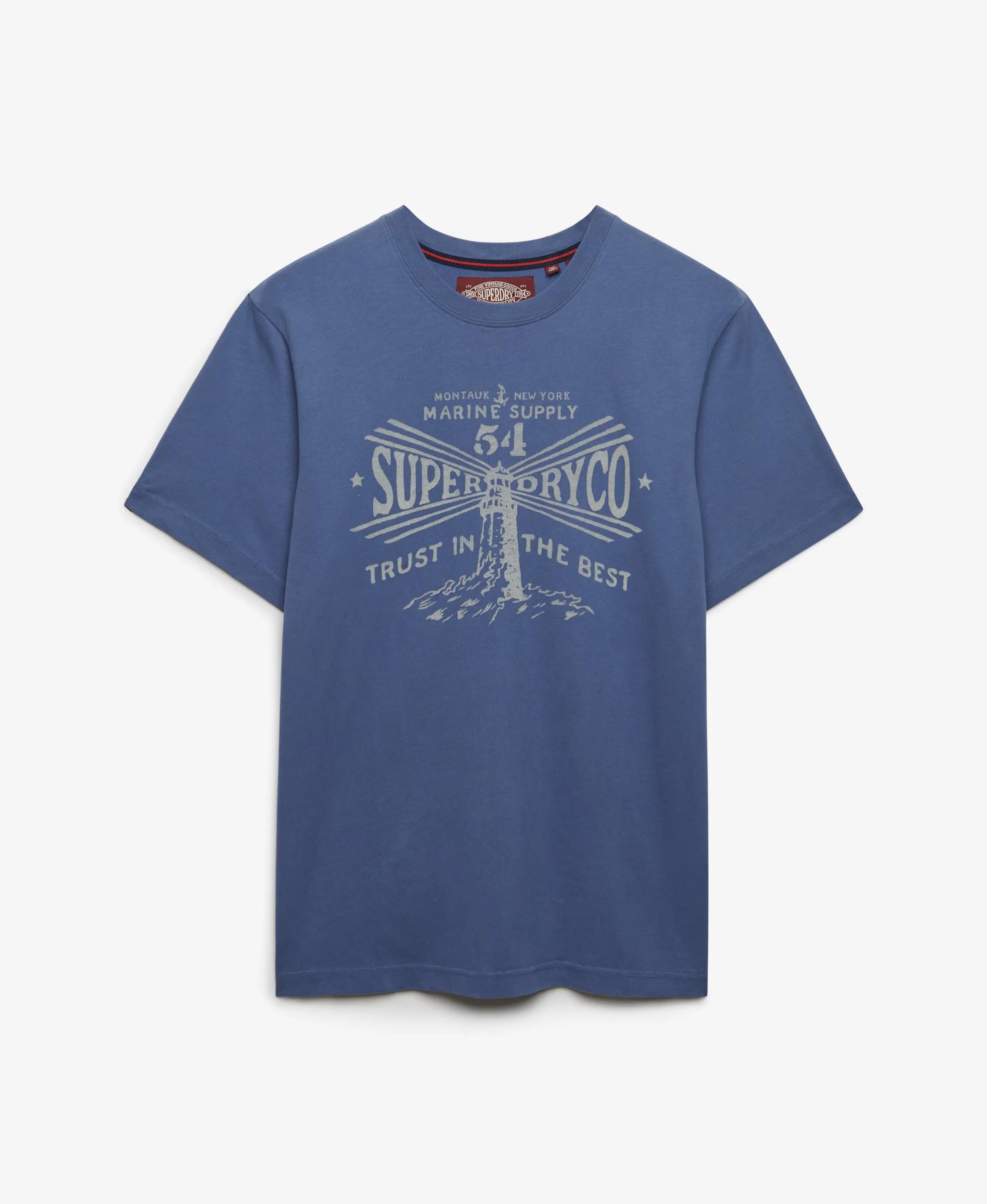 superdry T‑shirt Lo‑fi Dockside em algodão biológico — relaxed fit 7/7