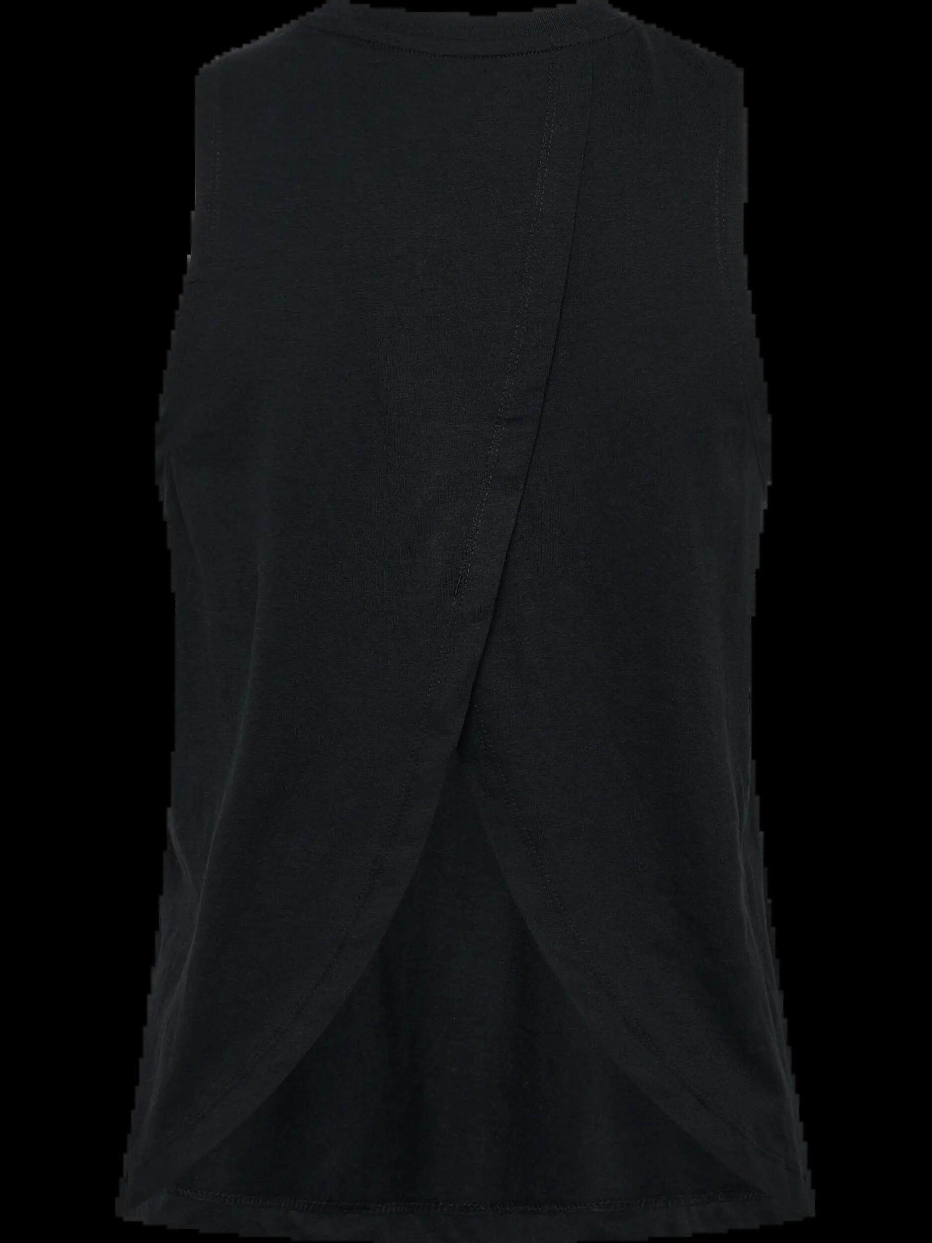 hummel Top smanicato hmlSOFT OPEN BACK W TOP in cotone biologico e poliestere 2/3
