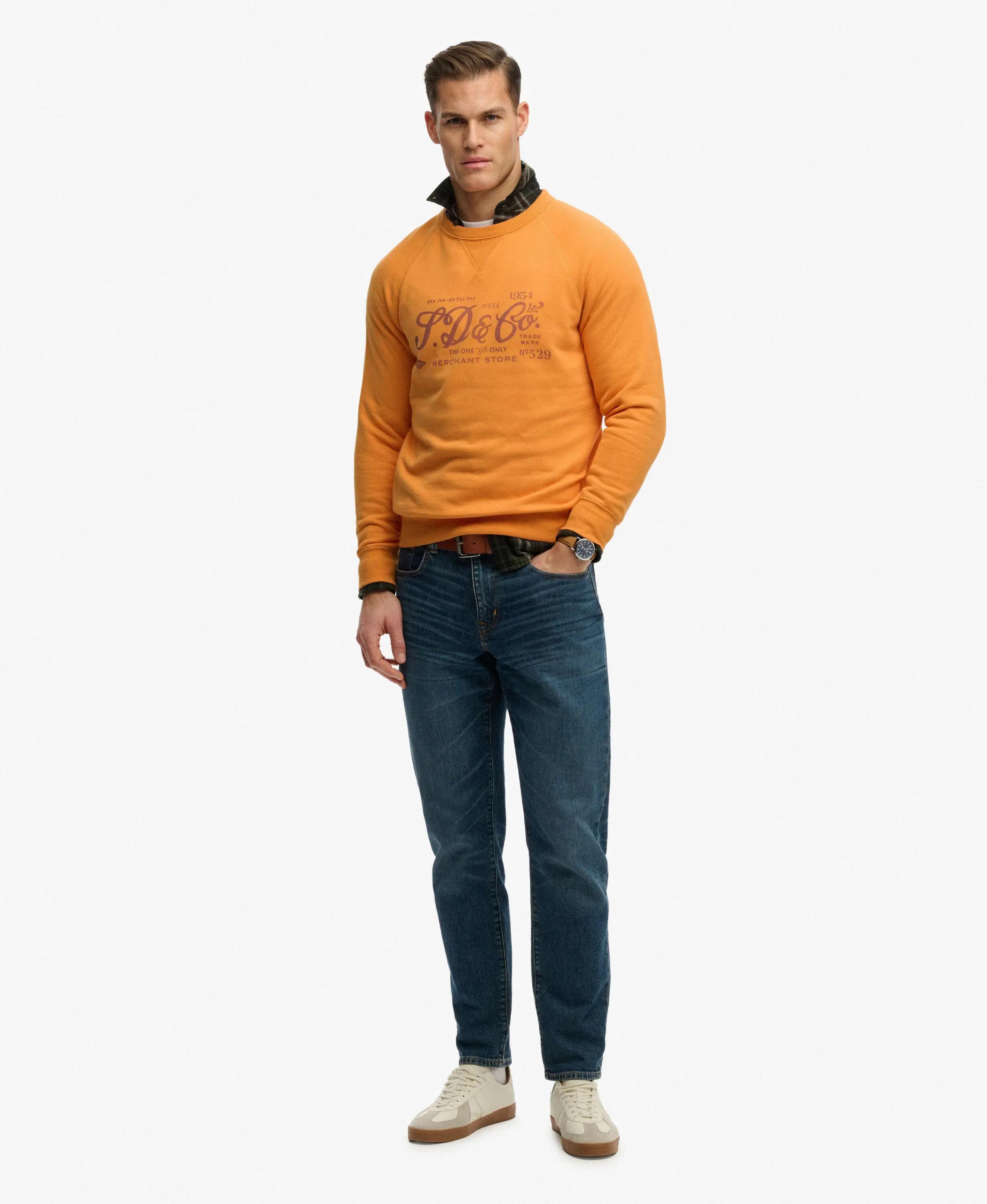 superdry Sweater The Merchant Store – vintage print, losse pasvorm 3/7