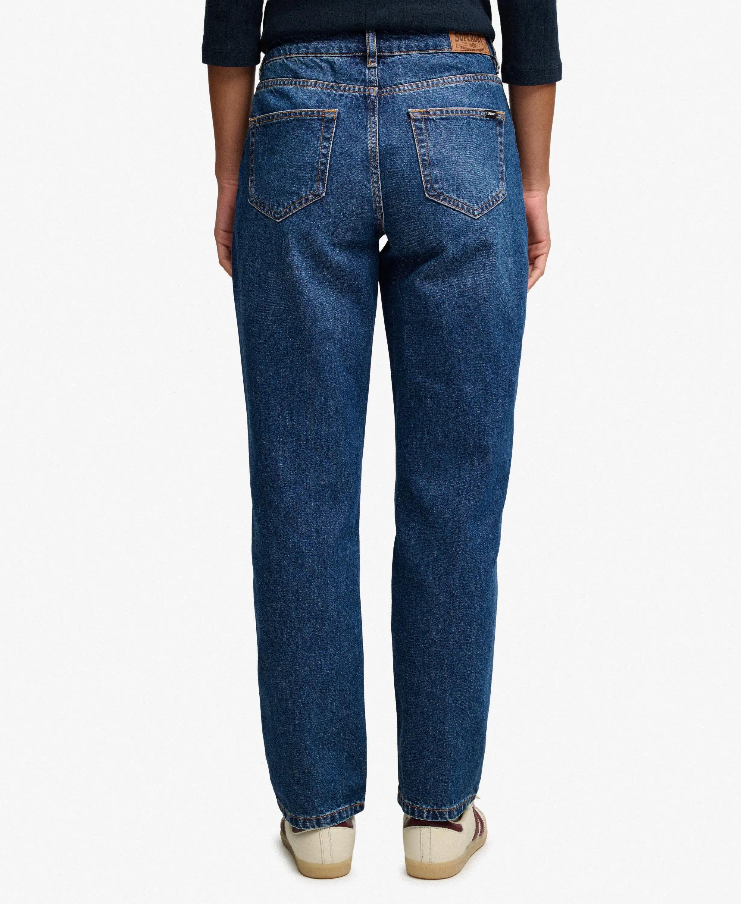 superdry Jeans droits taille mi-haute en coton biologique 4/5
