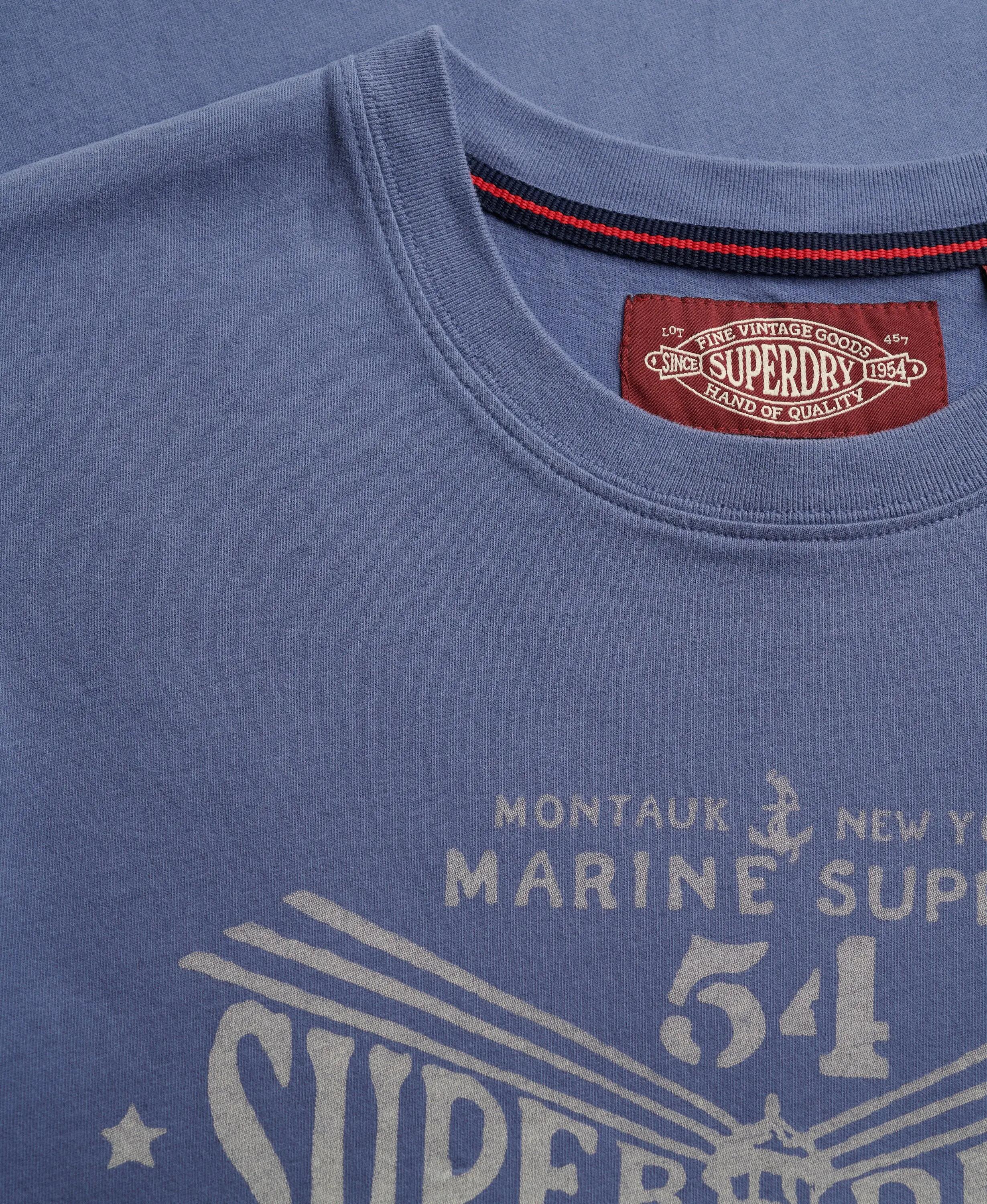 superdry T‑shirt Lo‑fi Dockside em algodão biológico — relaxed fit 6/7