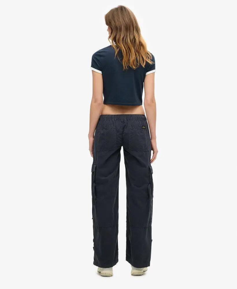 superdry Low Rise Cargobroek Wijde Pijp van Katoen 5/7
