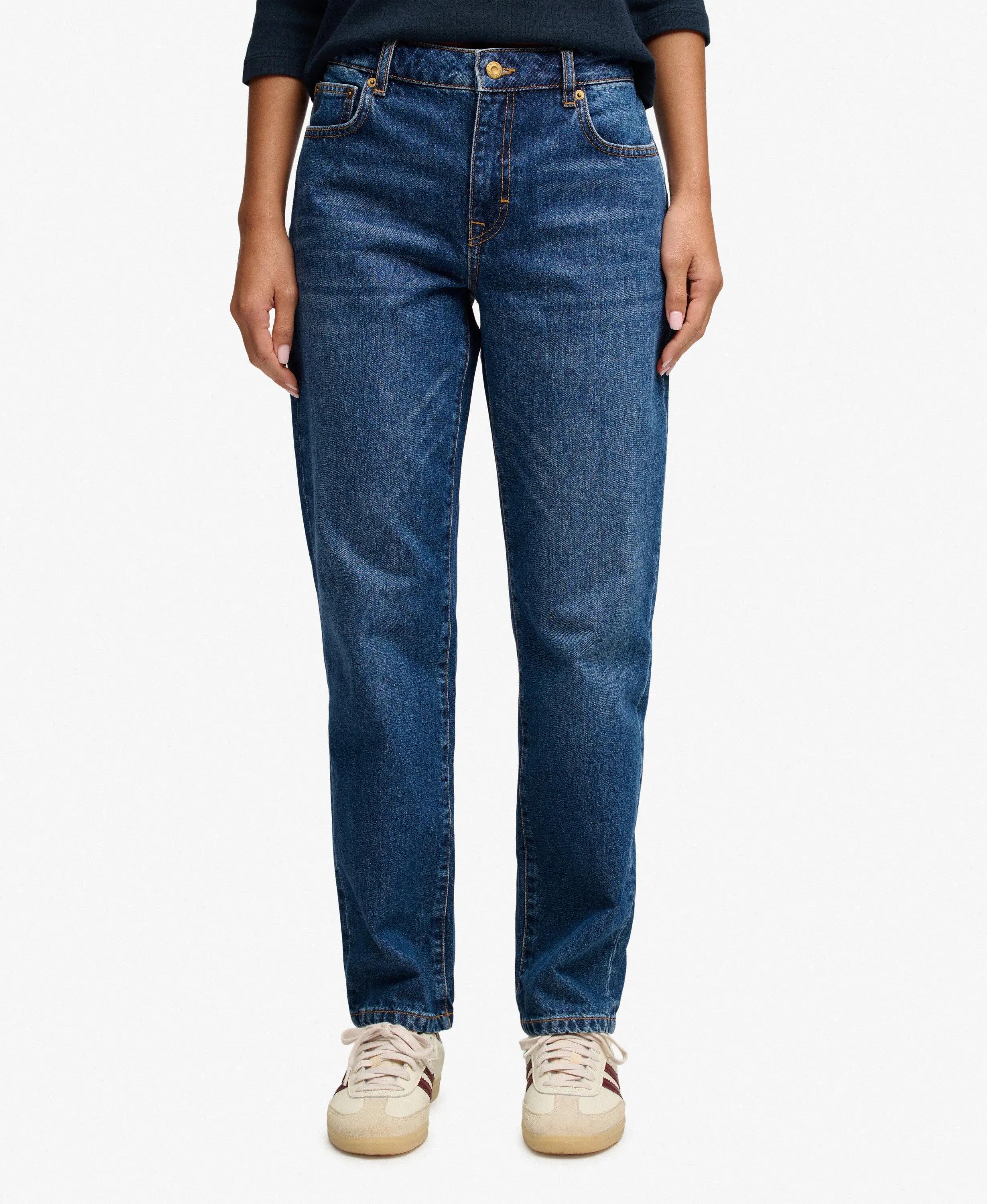 superdry Jeans droits taille mi-haute en coton biologique 3/5
