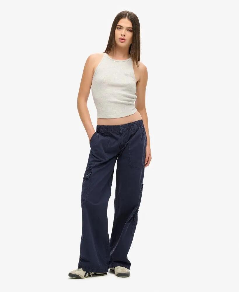 superdry Calça cargo bordada Lr – 100% algodão, CLASSIC NAVY 2/7