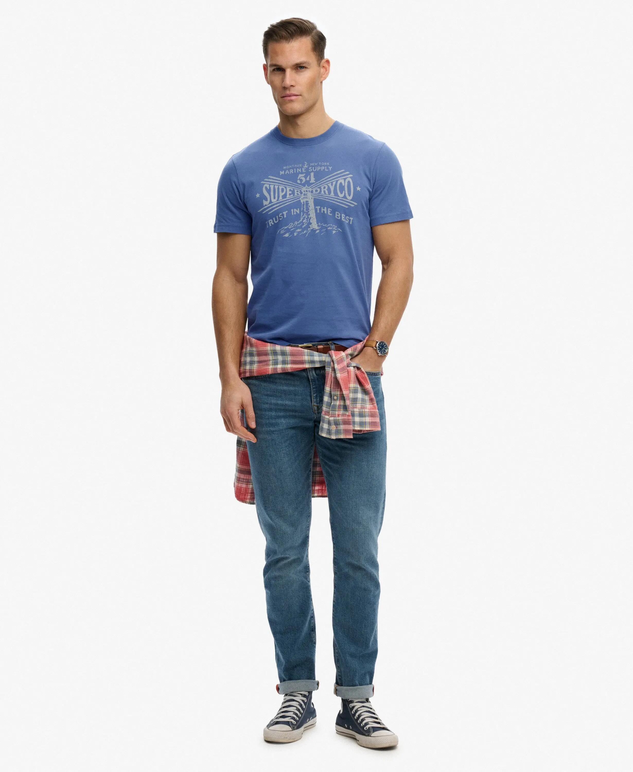 superdry T‑shirt Lo‑fi Dockside em algodão biológico — relaxed fit 3/7
