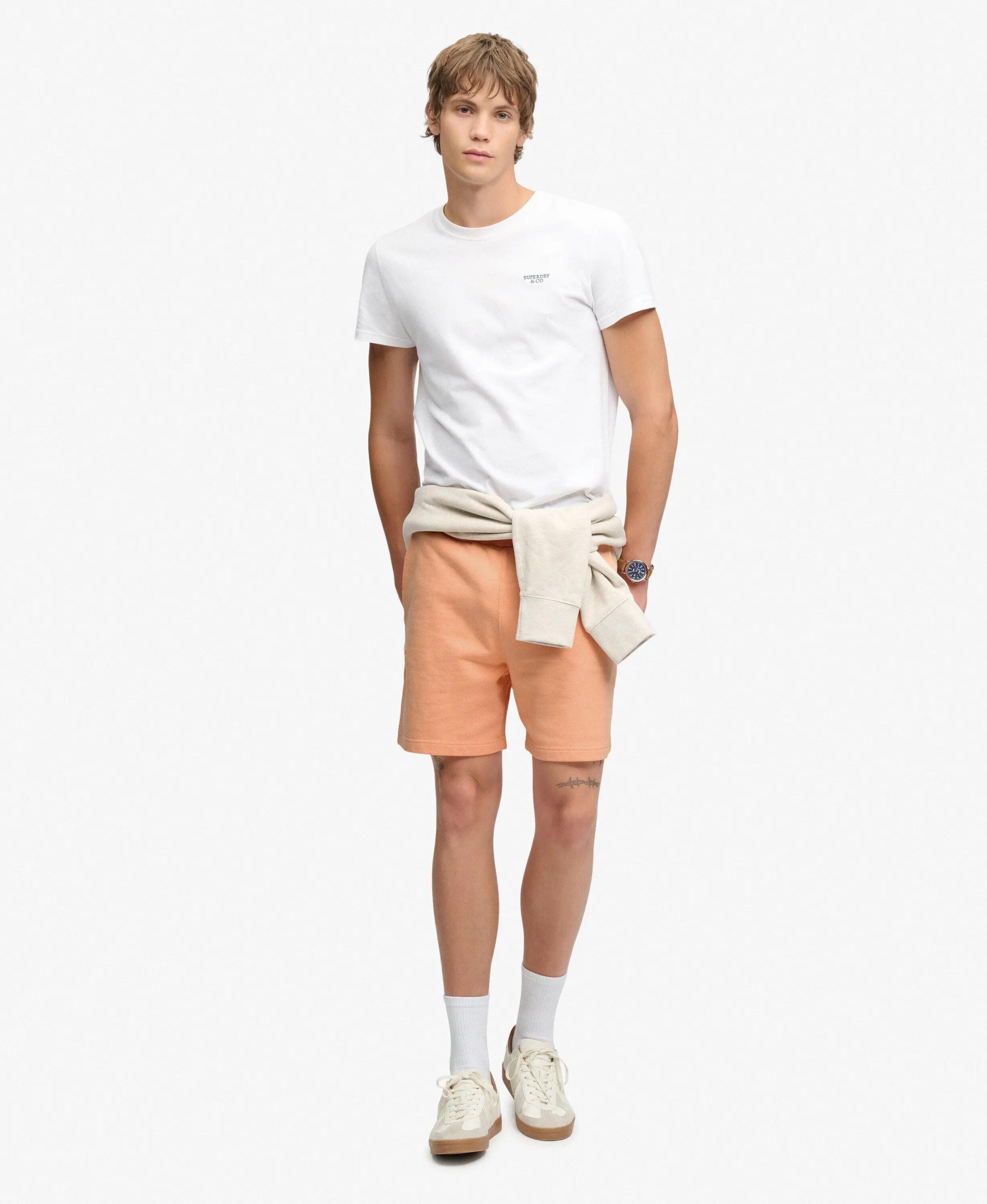 superdry Essential Logo Classic Szorty z bawełną i poliestrem recycl. – CORAL 4/5