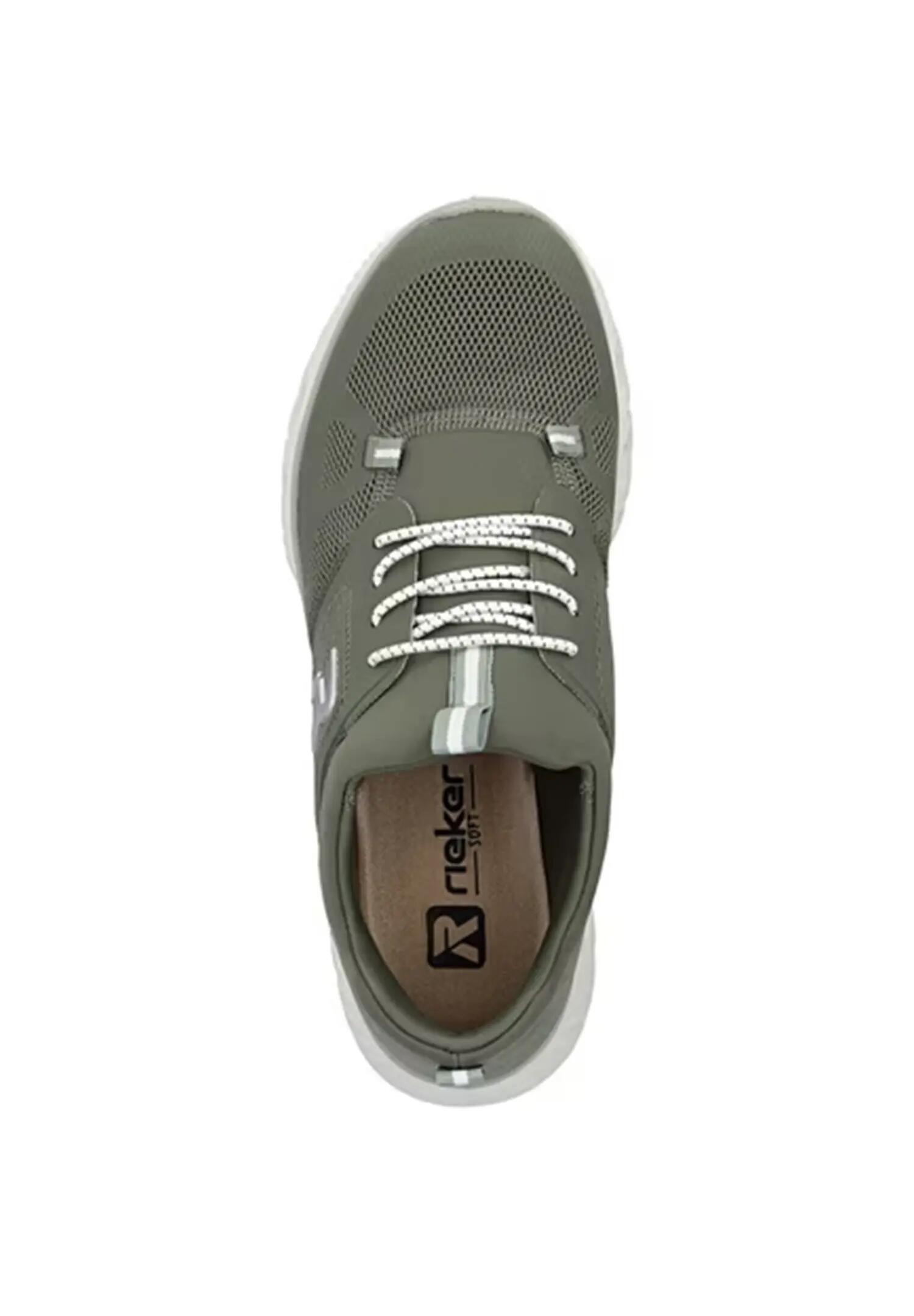Rieker Damen Slipper Sneaker vegan MemoSoft Gummizug M6078-54 Green 3/5