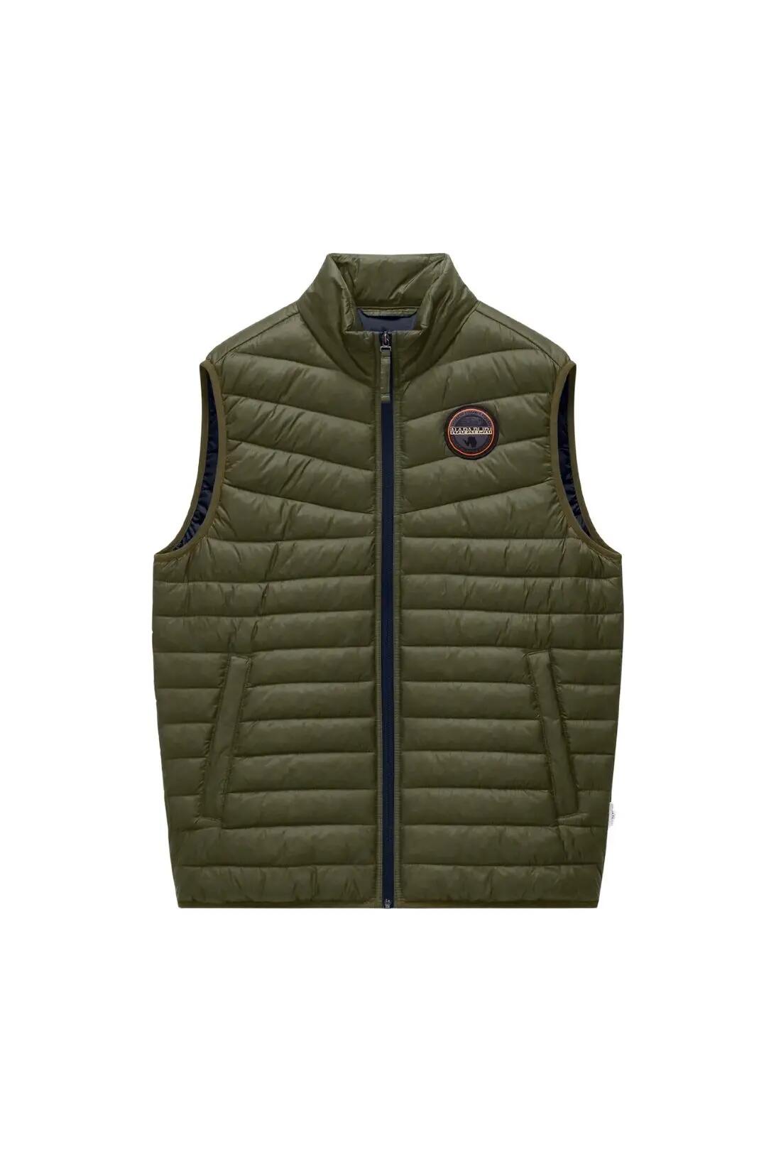 Gilet sans manches homme Napapijri Amis - kaki 1/2