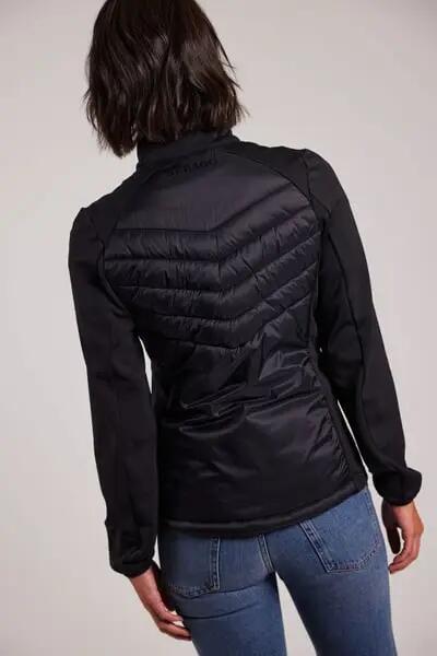 sebago Karin Hybrid Jacket – Casaco híbrido preto, frente e costas ligeiramente 6/6
