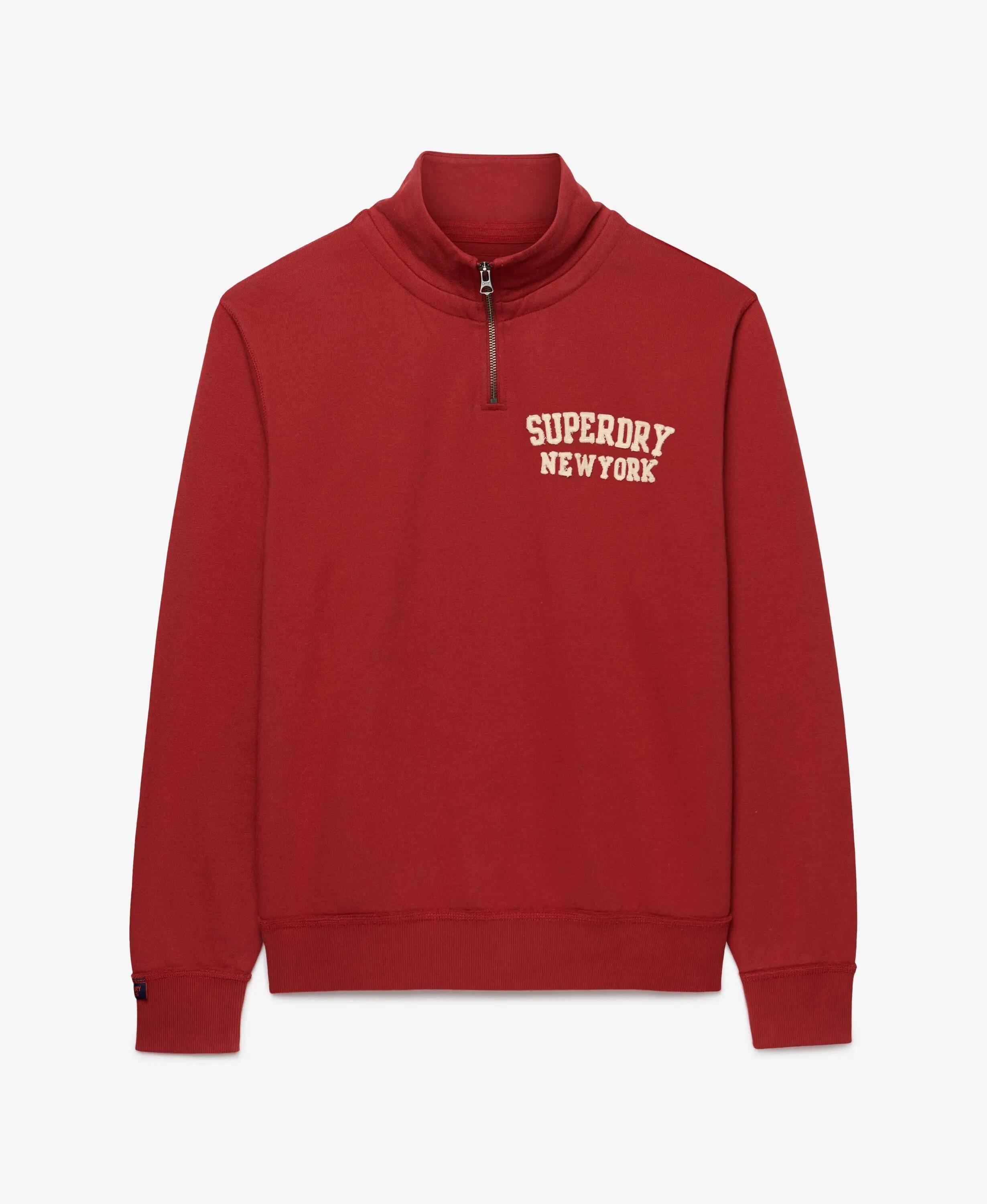 superdry Vintage Athletic Half Zip – Felpa Loose Fit, 100% cotone 6/6