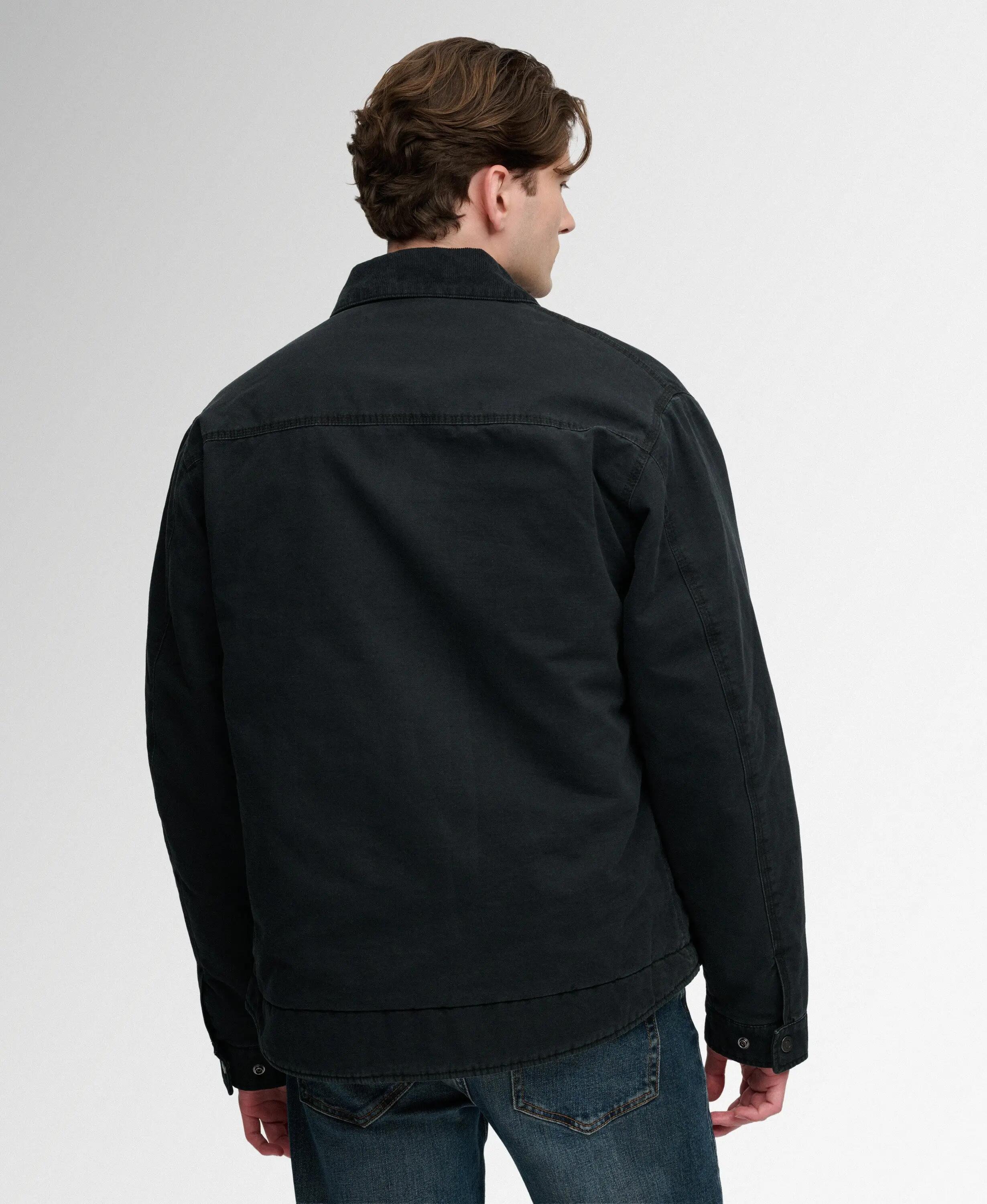 superdry Workwear Ranch Jacket – kurtka twill z kołnierzem z weluru sztruksowego 5/5