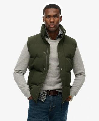 Superdry non-hooded everest gilet – zwart
