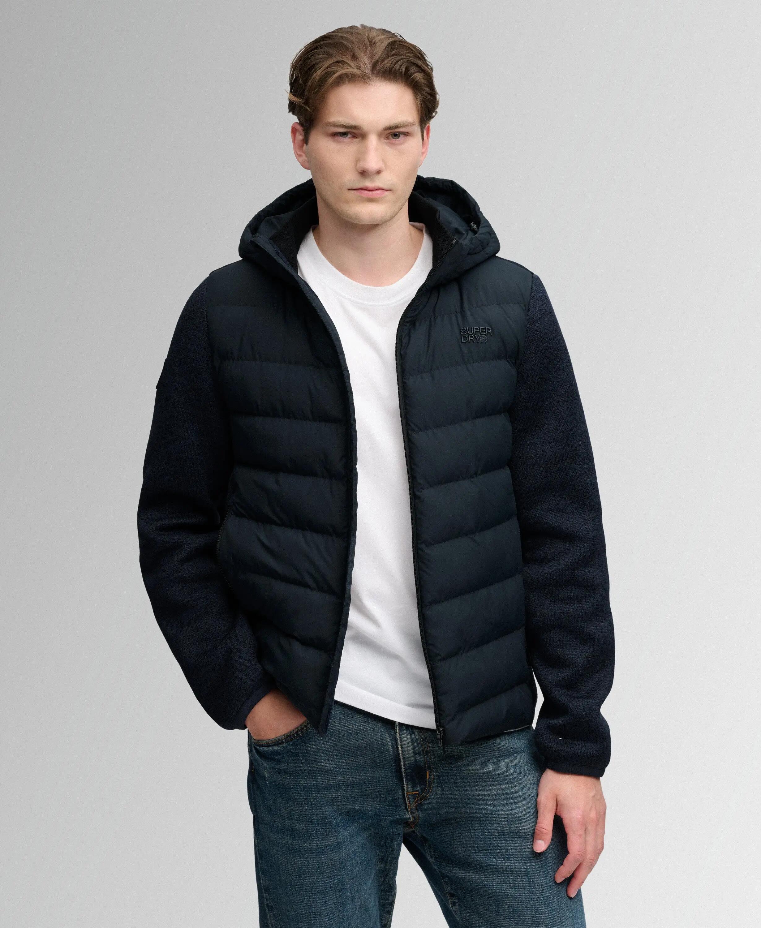 superdry Casaco Hooded Storm Knit Hybrid em poliéster reciclado 2/7