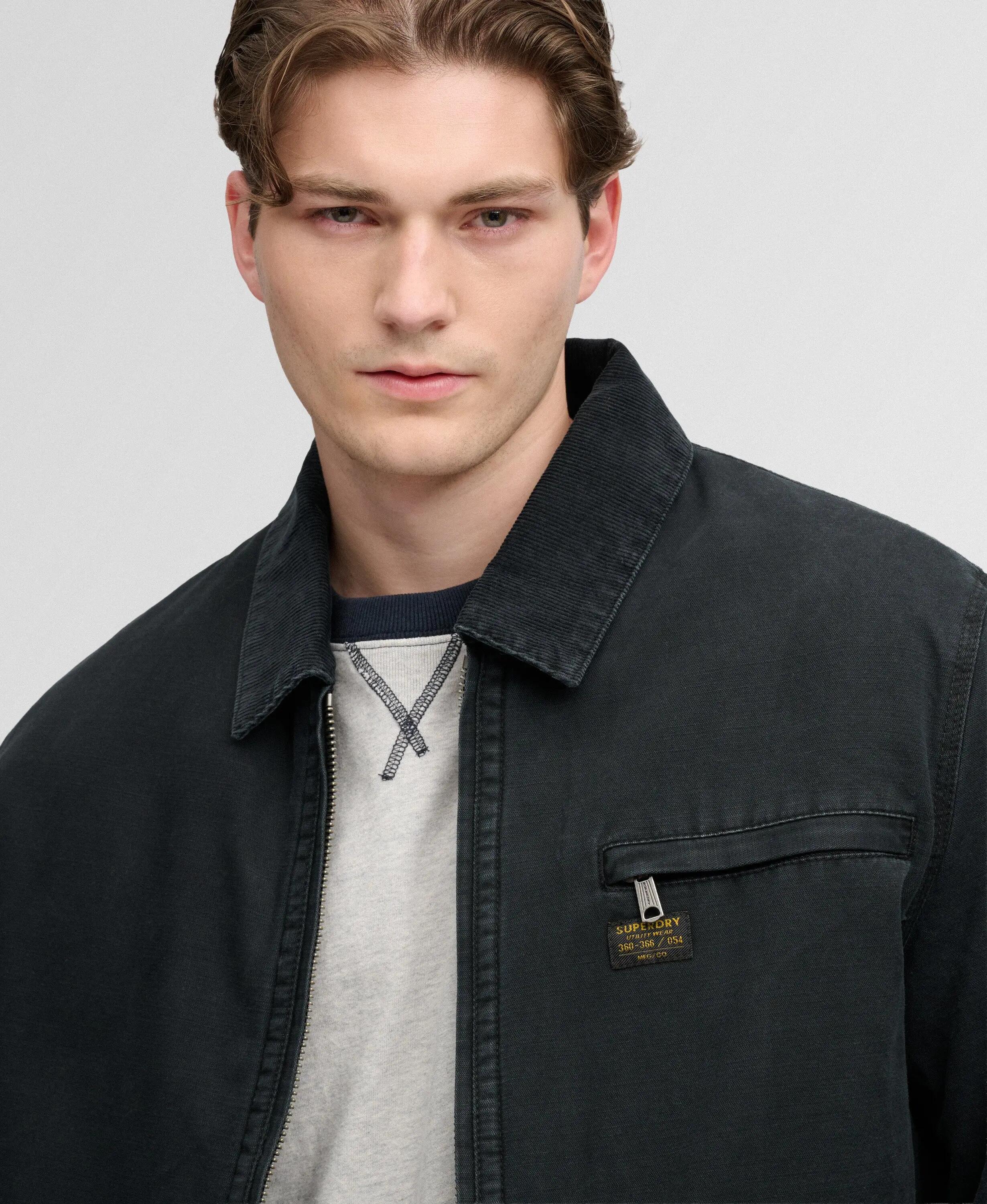 superdry Workwear Ranch Jacket – kurtka twill z kołnierzem z weluru sztruksowego 4/5