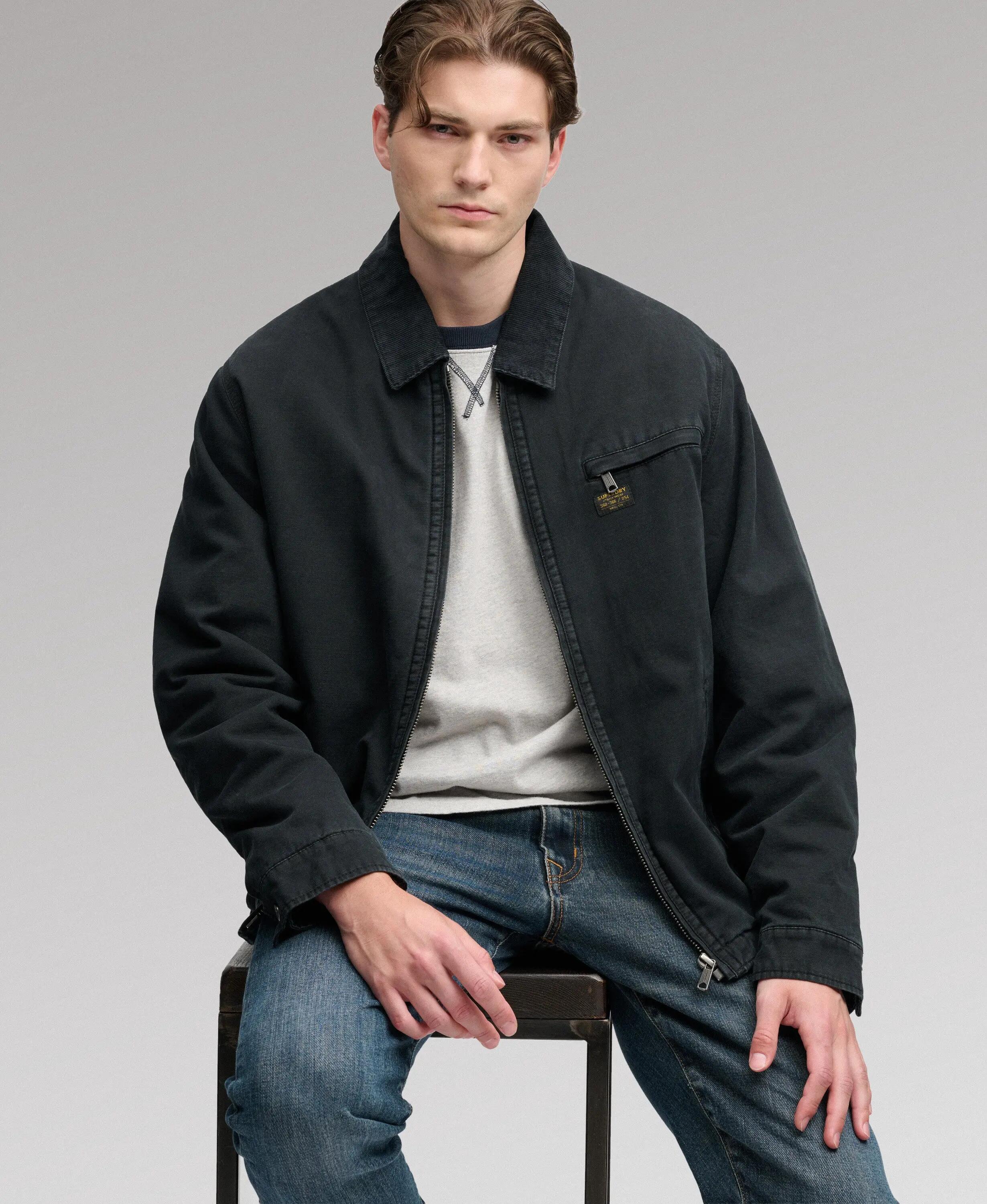 superdry Workwear Ranch Jacket – kurtka twill z kołnierzem z weluru sztruksowego 2/5