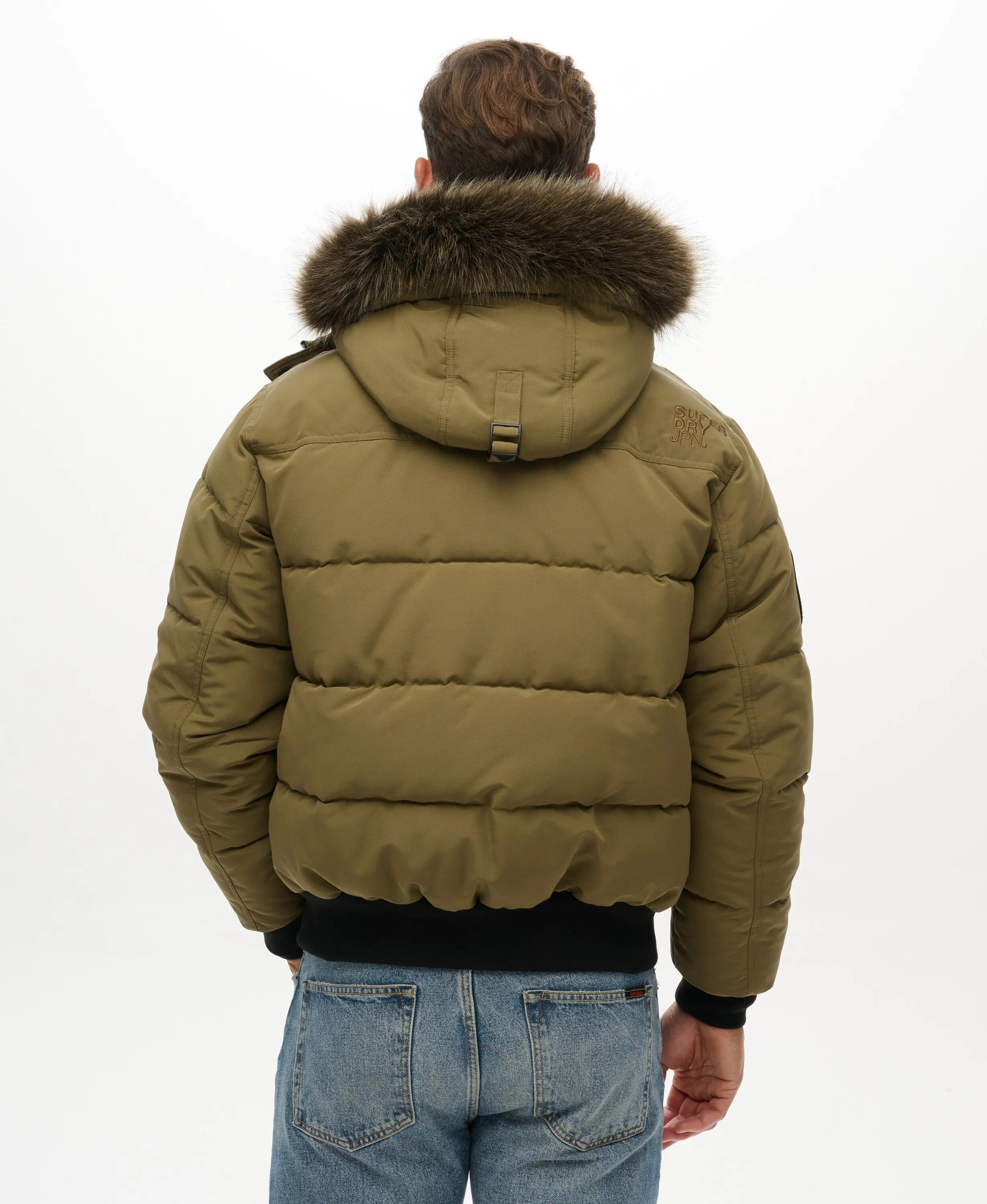 superdry Blusão Bomber Acolchoado com Capuz Everest Military Olive 6/6