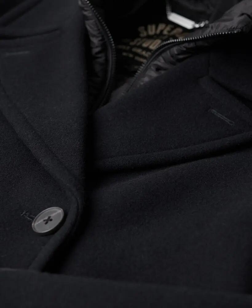 superdry Casaco Pea Coat em lã dois-em-um 7/7