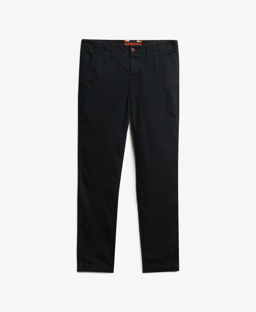 superdry Chino International Slim Fit in cotone elasticizzato – Washed Black 5/5