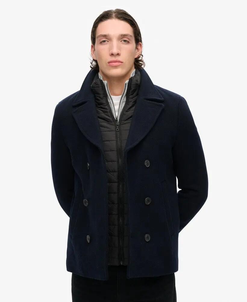 superdry Casaco Pea Coat em lã dois-em-um 6/7