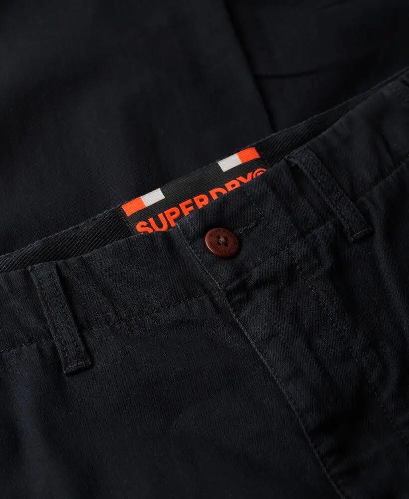 superdry Chino International Slim Fit in cotone elasticizzato – Washed Black 4/5
