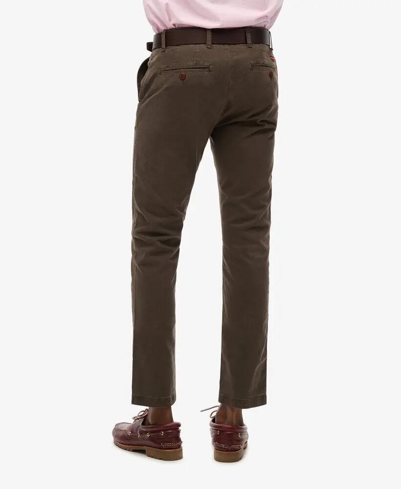 superdry Spodnie chino International Slim z elastycznej bawełny - TAUPE 3/6