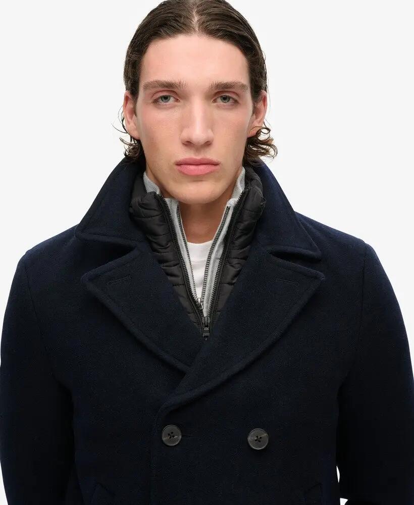 superdry Casaco Pea Coat em lã dois-em-um 3/7