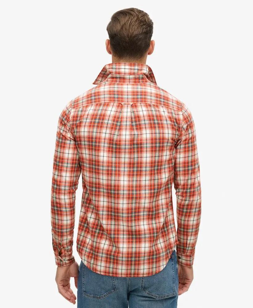 superdry Camisa Vintage aos Quadrados em Algodão Biológico 4/6