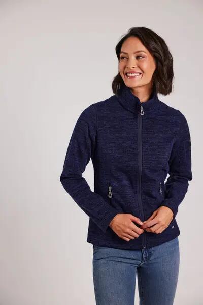 sebago Performance Windproof W Fleece - NAVY 1/4