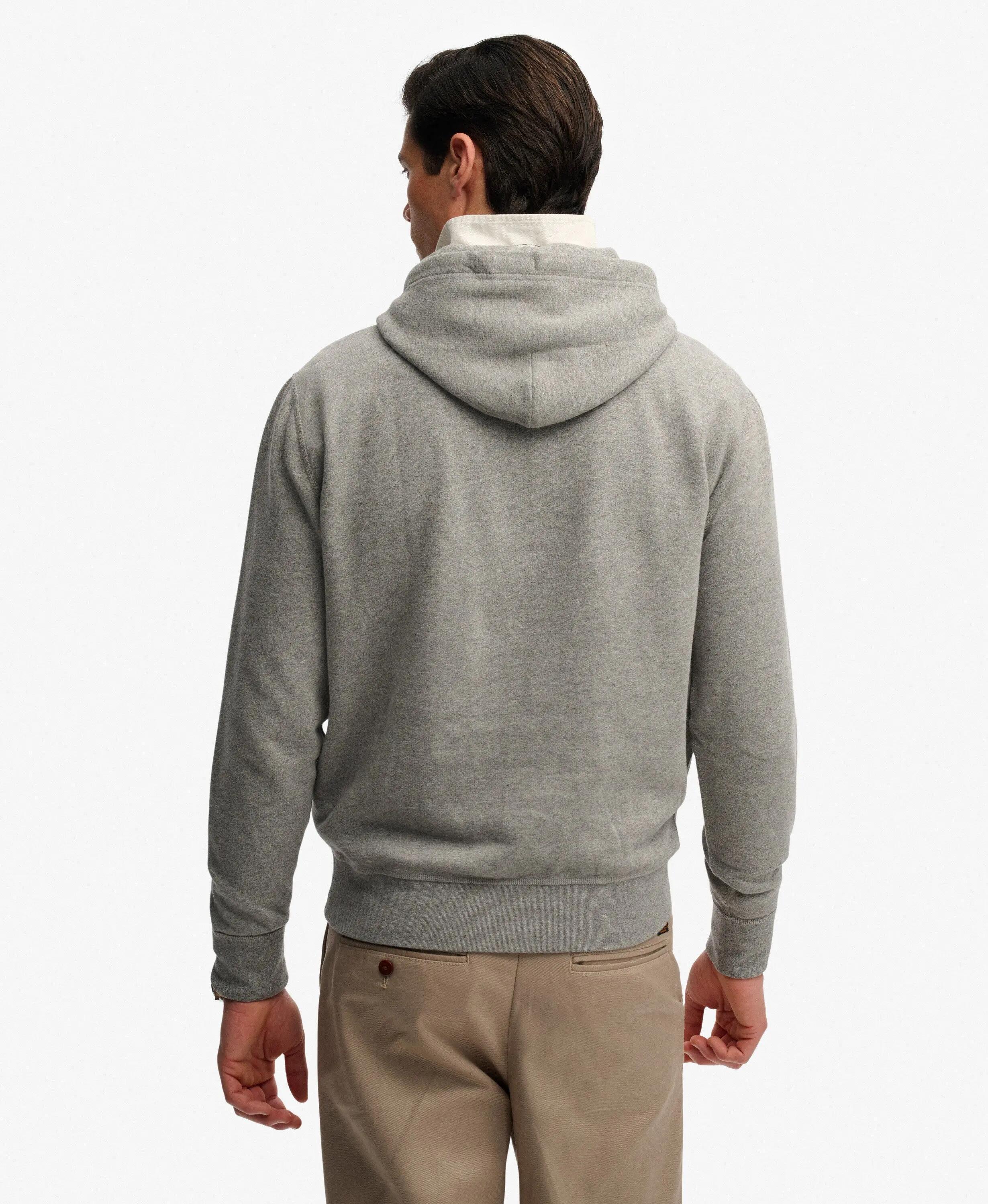 superdry Monogram Embroidered Hoodie hoodie - Dark Vintage Grey Marl 5/7
