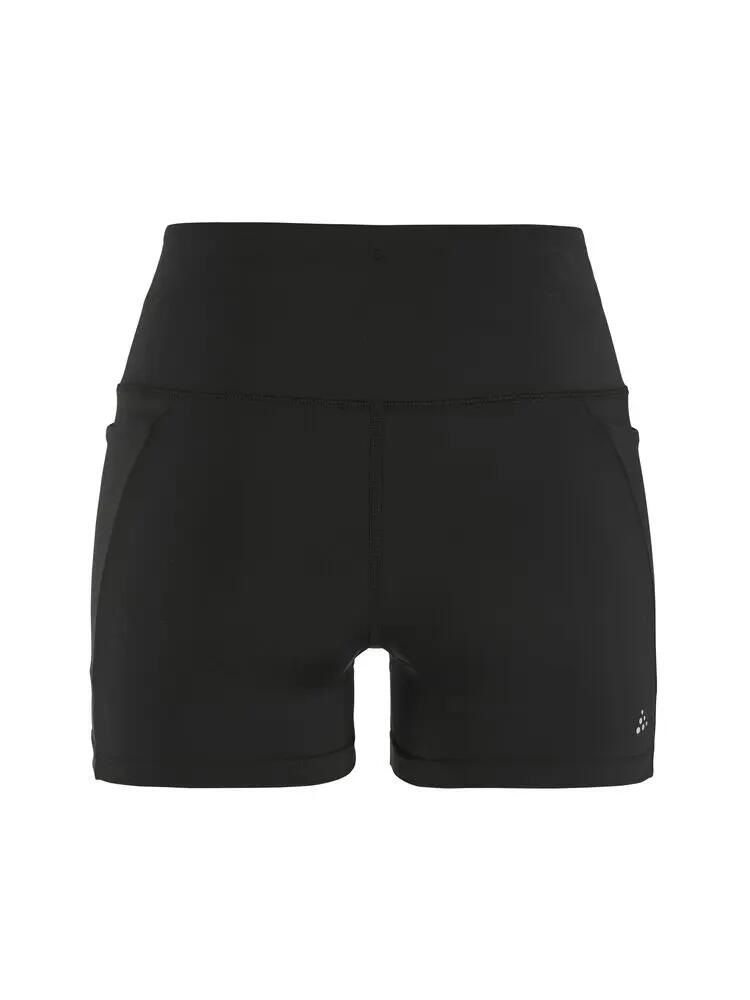 craft Essence Hotpants 3 W – hotpants de treino preto com cintura larga 3/7