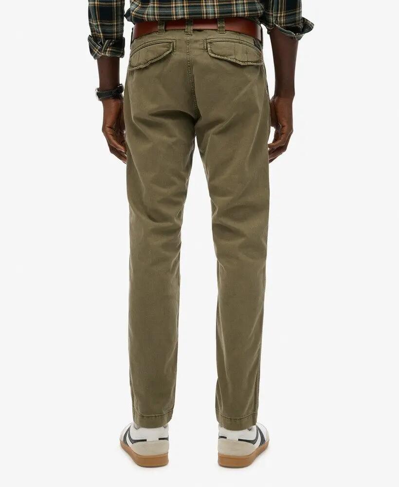 superdry Utility Chino Trousers — chino tapered em algodão com elastano 6/7