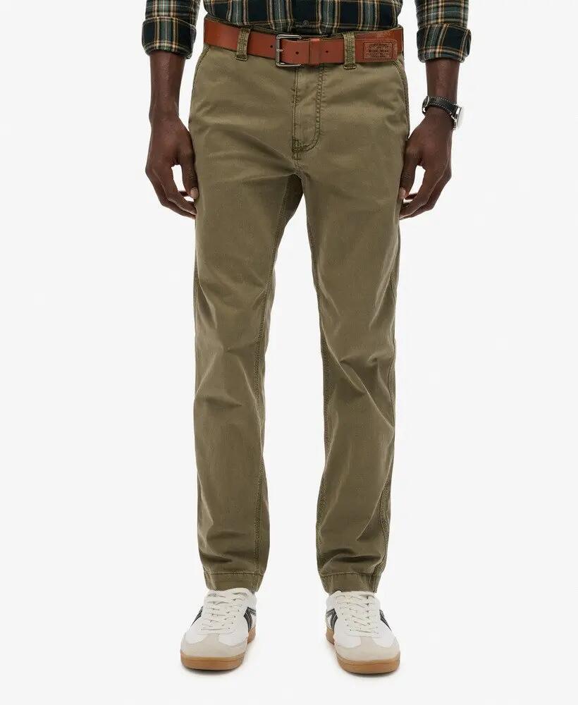 superdry Utility Chino Trousers — chino tapered em algodão com elastano 5/7