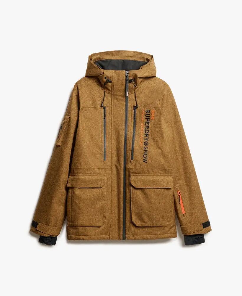superdry Casaco Ski Peak Rescue Tobacco Brown Marl — Enchimento em poliéster 7/7