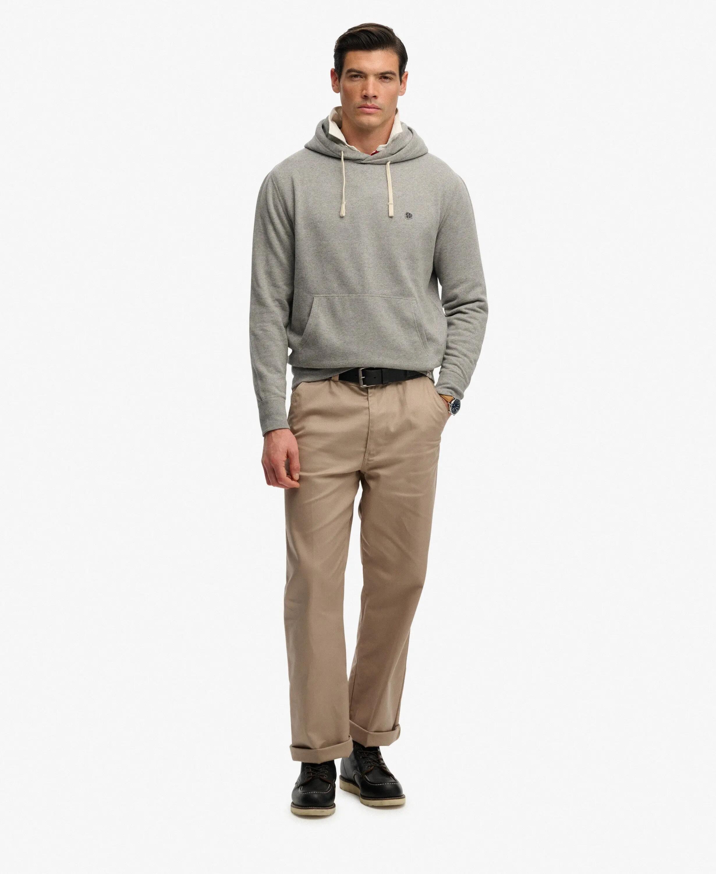 superdry Monogram Embroidered Hoodie hoodie - Dark Vintage Grey Marl 3/7