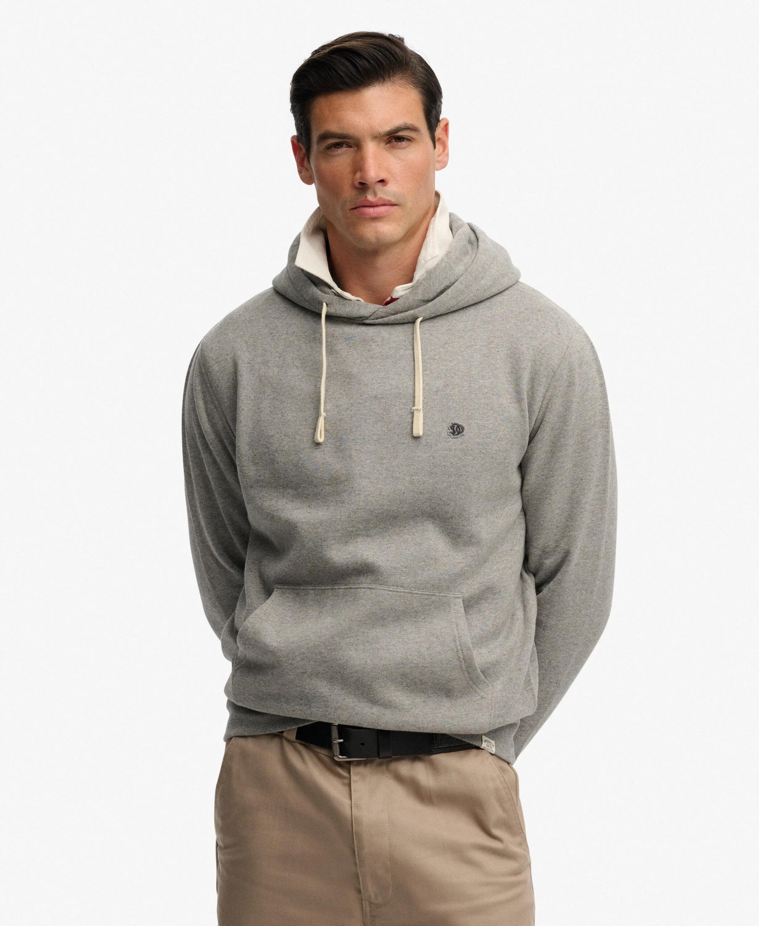 superdry Monogram Embroidered Hoodie hoodie - Dark Vintage Grey Marl 2/7