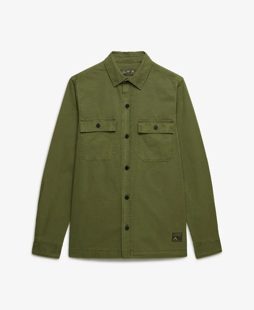 superdry Chemise manches longues Military en coton ripstop – coupe relaxed 7/7