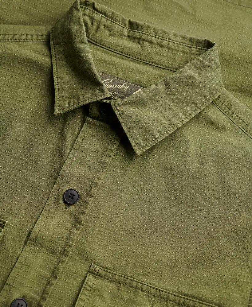 superdry Chemise manches longues Military en coton ripstop – coupe relaxed 6/7