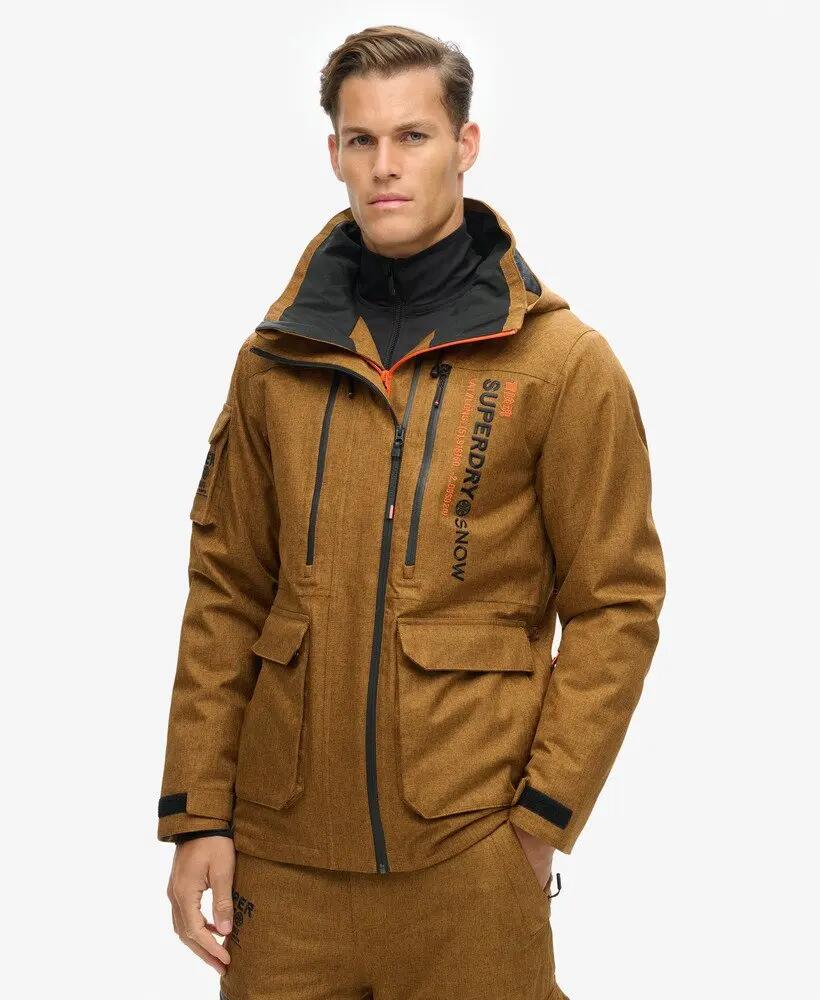 superdry Casaco Ski Peak Rescue Tobacco Brown Marl — Enchimento em poliéster 4/7