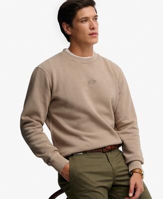 Superdry micro logo crew heren sweater loose fit