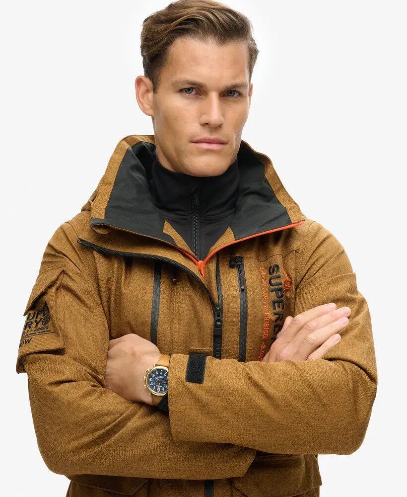 superdry Casaco Ski Peak Rescue Tobacco Brown Marl — Enchimento em poliéster 3/7