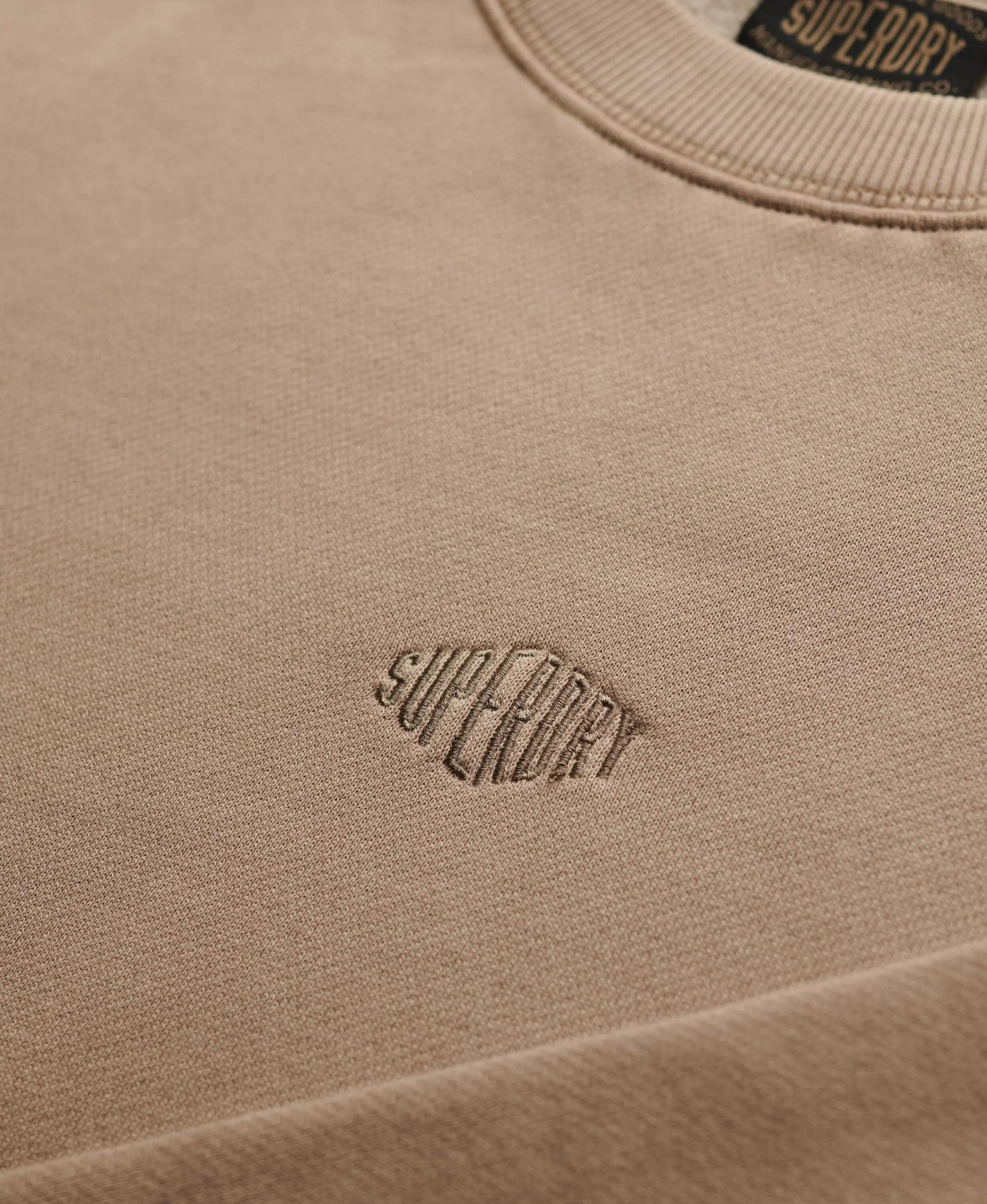superdry Micro Logo Crew sweat Loose Fit em algodão e poliéster reciclado 6/7