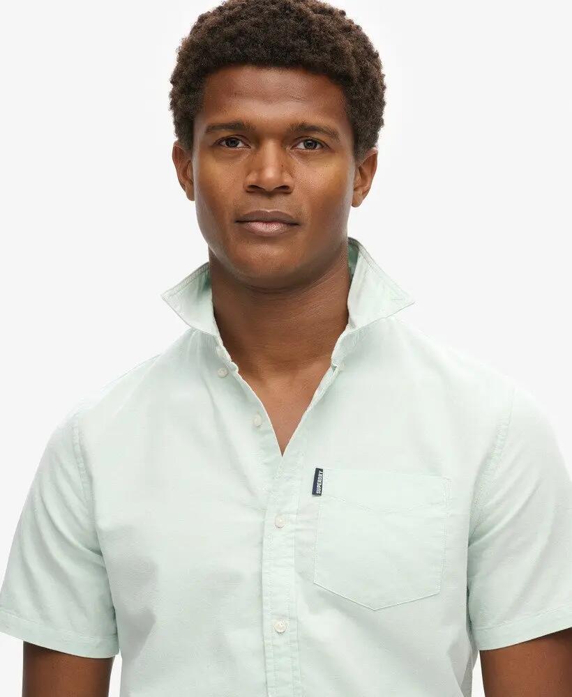 superdry Oxford Short Sleeve Shirt 100% bawełna – krój relaxed 3/7