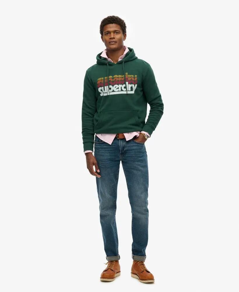 superdry Stacked Hoodie – felpa con cappuccio relaxed in cotone misto 2/4