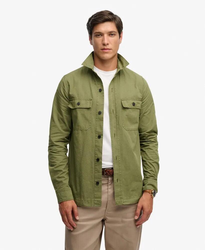 superdry Chemise manches longues Military en coton ripstop – coupe relaxed 2/7