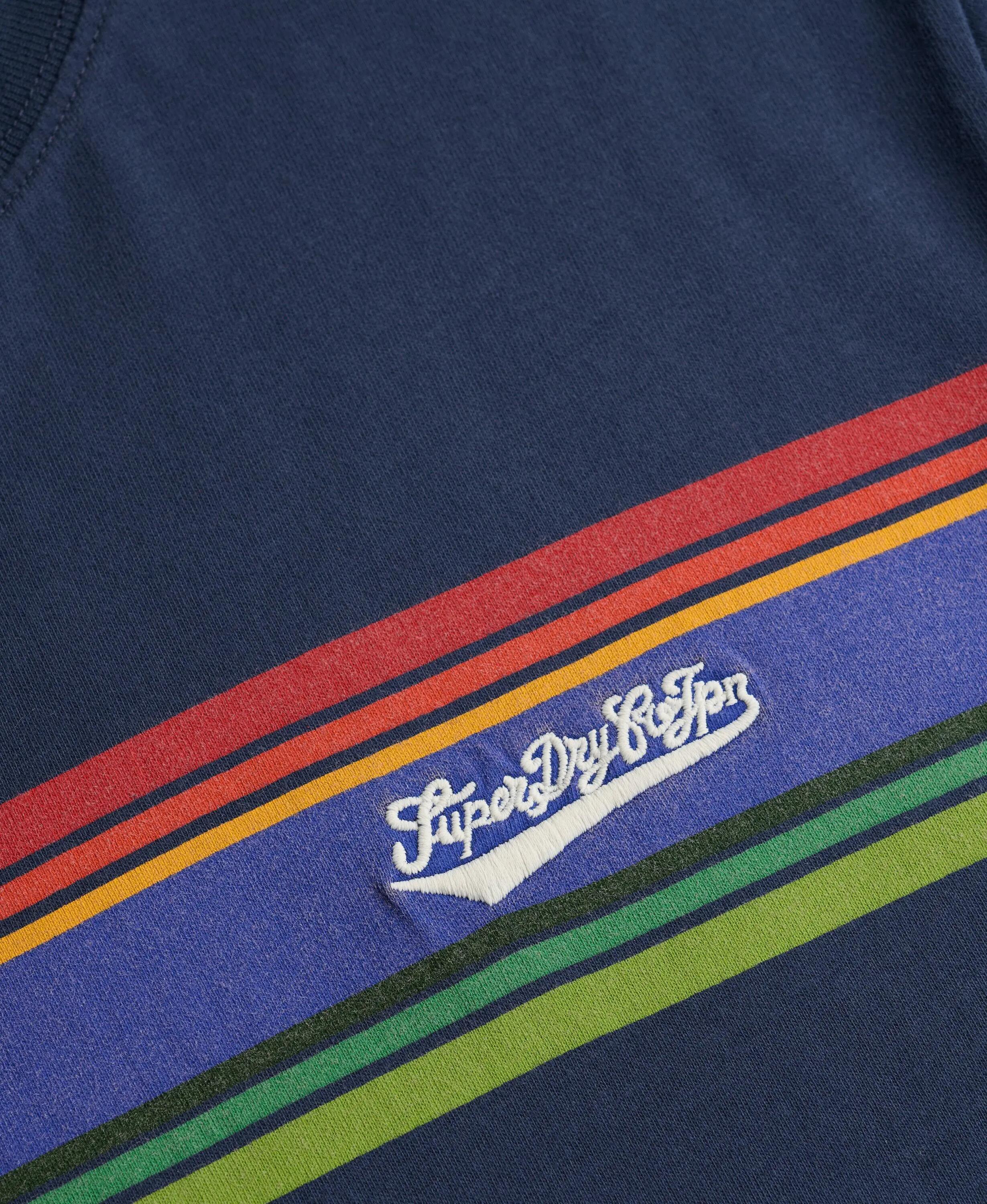 superdry T-shirt Outdoor Stripe Logo coupe Relaxed 6/7